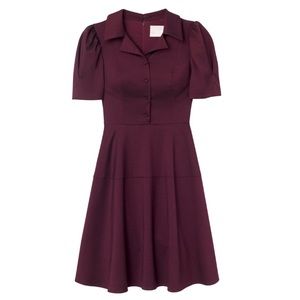 GAL MEETS GLAM • nina twill fit and flare dress